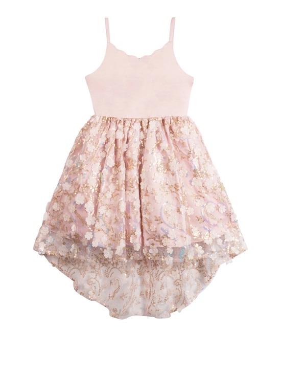 Rare Editions Other - Rare Editions Pink Sequin Floral Dress